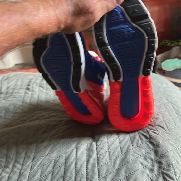 Nike Blue and Red Athletic Sneakers - Picture 3 of 4